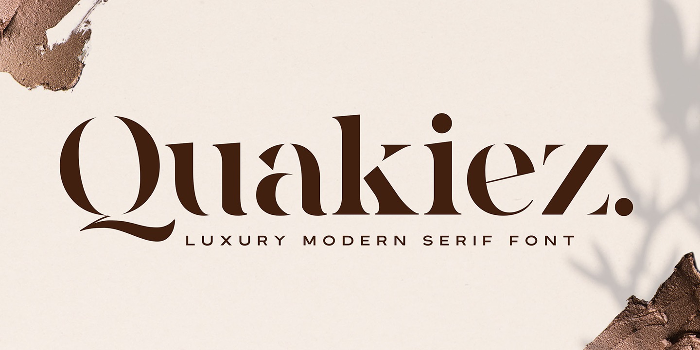 Пример шрифта Quakiez